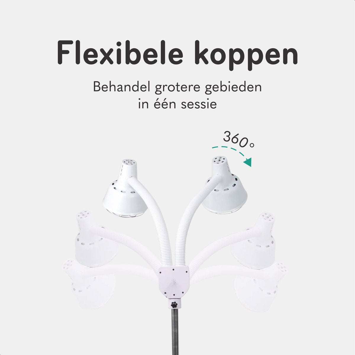 Blød og silkeagtig infrarød lampe med 2 hoveder - 600W