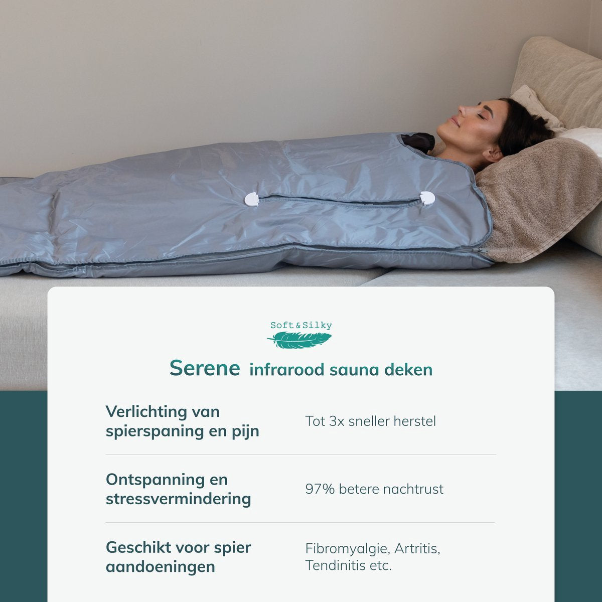 Serene infrarød saunatæppe